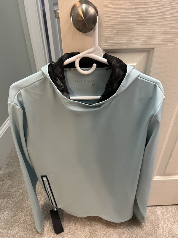 Greyson Golf Pullover Hoodie Cokato Large Seafoam mint blue MSRP $210-make offer gallery