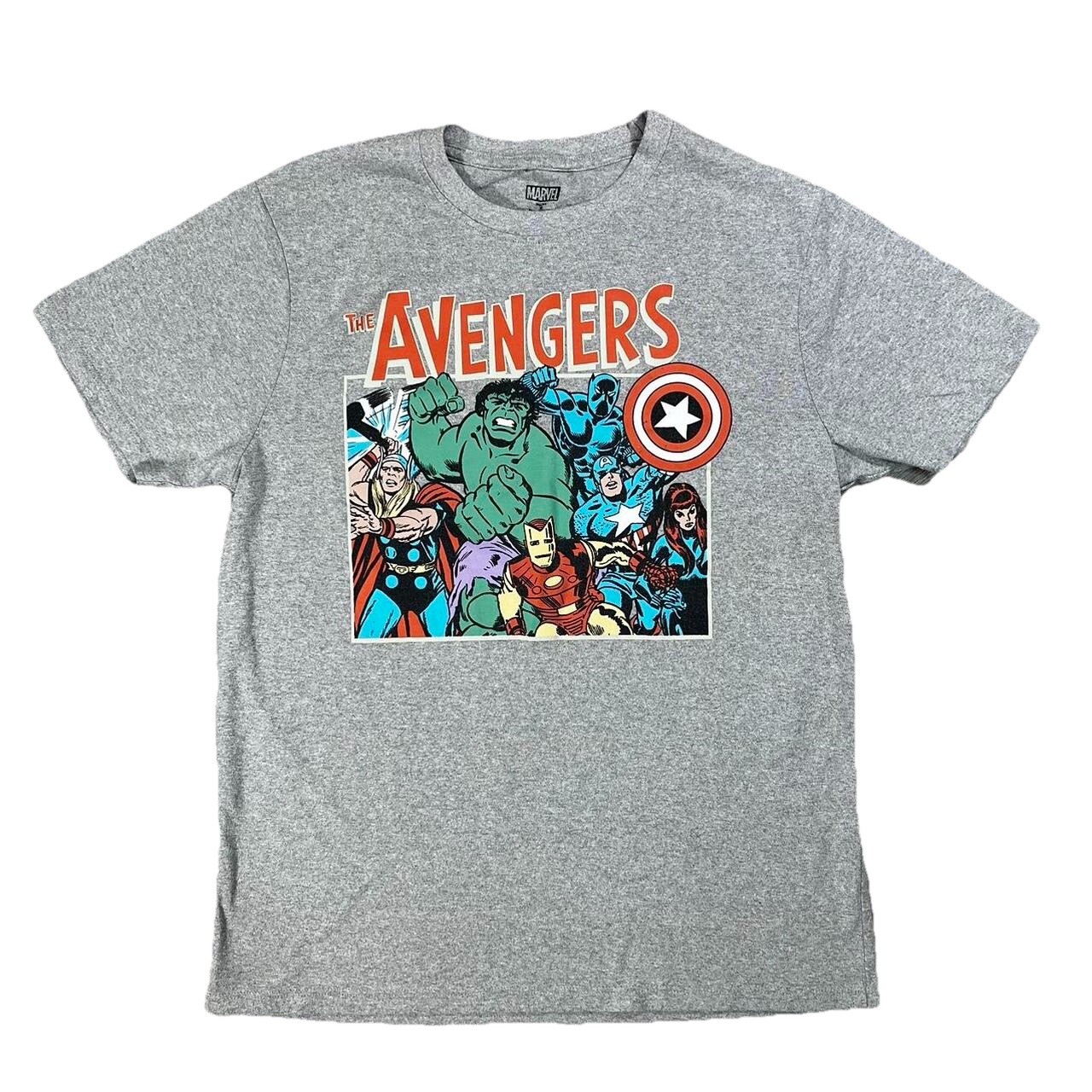 MARVEL COMICS The Avengers Heather Grey Graphic Tee M gallery