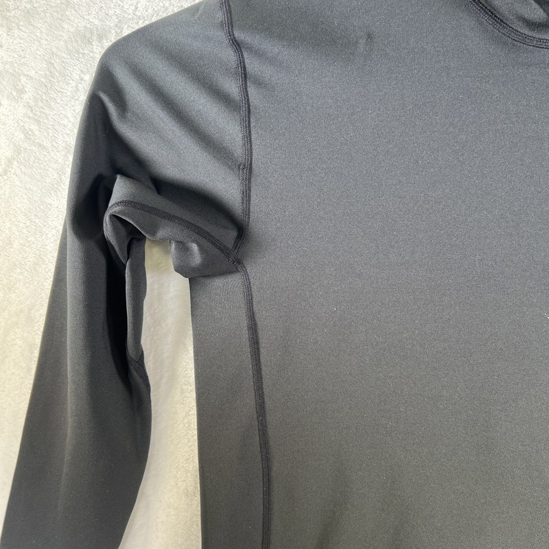Mizuno DryLite Men's Large Long Sleeve Athletic Shirt Black Baseball Football gallery