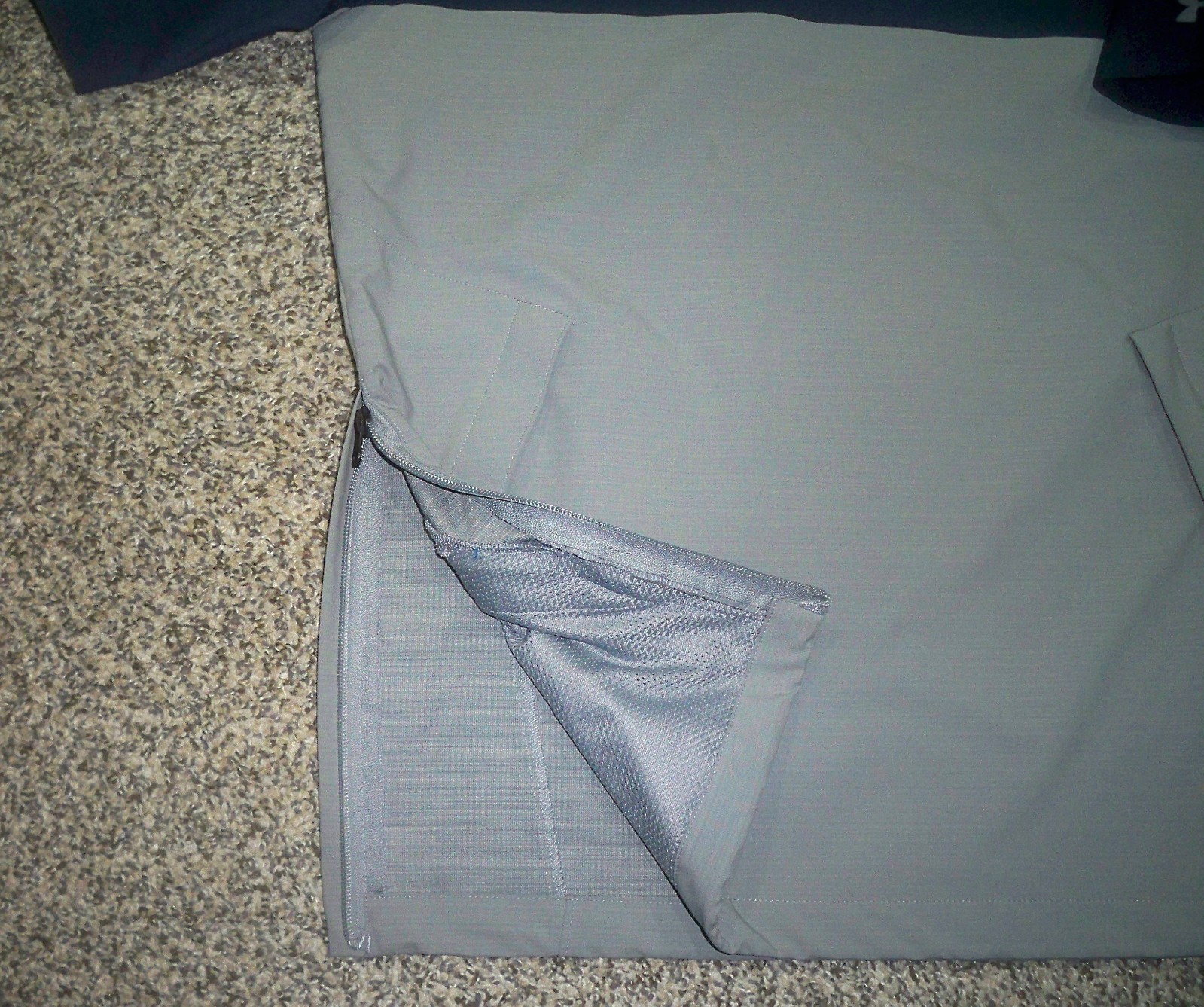 NWOT Men's UNDER ARMOUR Storm 1/4 Zip Wind Shirt S BLUE & GRAY w/UA & 1903 Golf gallery