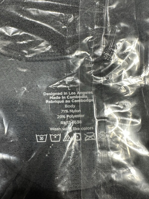 NEW Fabletics Mens The Training Day Tee Shirt LARGE Black Heather Short Sleeve gallery
