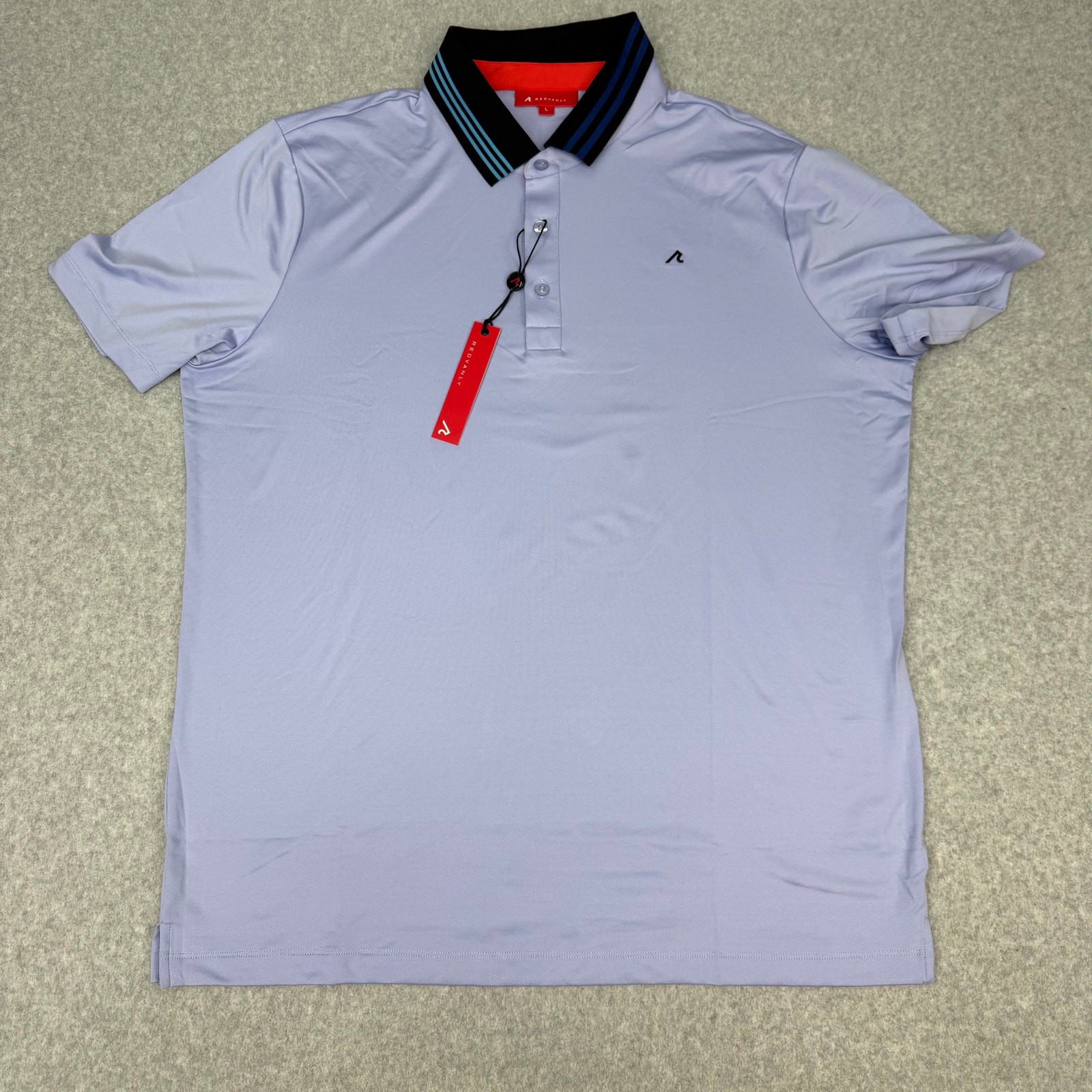 Redvanly Harley Polo Men's Large Lavender Shirt Activewear Golf NWT gallery