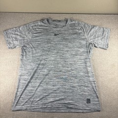 Nike Pro Dri-FIT Shirt Mens 2XL Gray Short Sleeve Athletic Top 859216-010