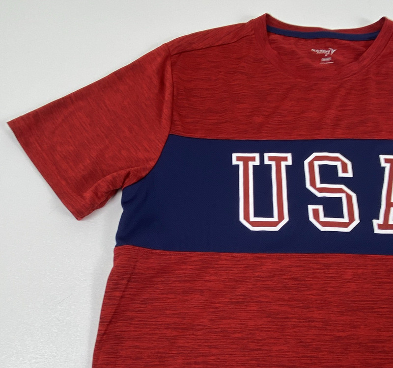 Old Navy GO-DRY Men’s Size M Crew Neck Short Sleeve Quick Dry USA Graphic Tee gallery