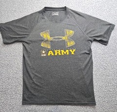 Under Armour HeatGear Men’s Loose Fit United States U.S. Army T-Shirt Gray S