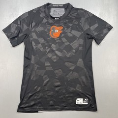 Nike Pro Hypercool Shirt Mens Large Baltimore Orioles Baseball MLB Fitted BLK