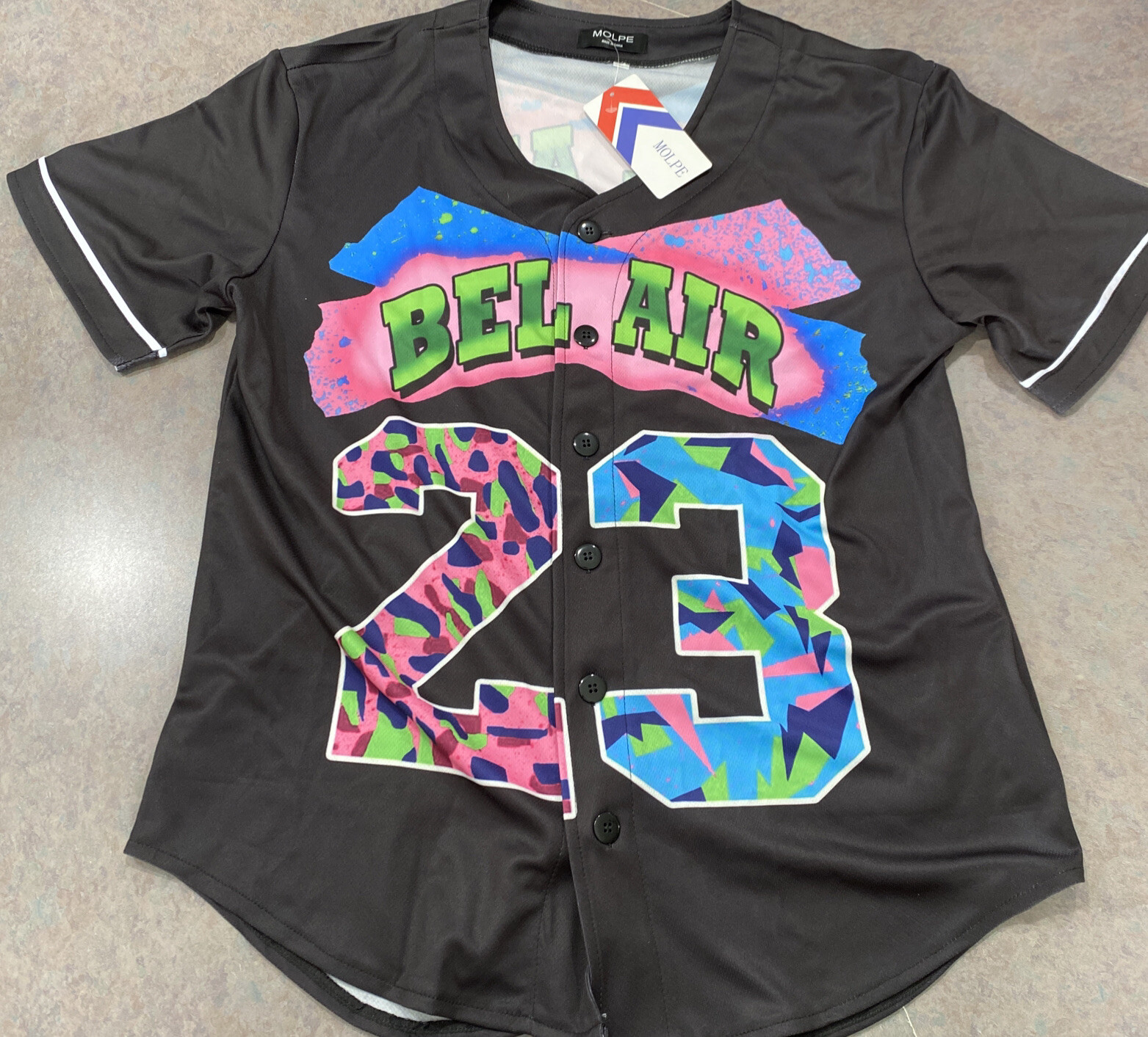 New! Fresh Prince Of Bel Air #23 Baseball Style Jersey Sz Adult M Will Smith gallery