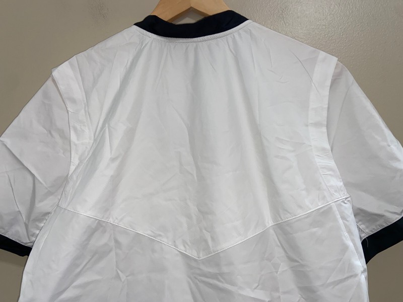 Nike Baseball Cage Windshirt Coaches Side Zip Pockets White Mens M BQ3237-100 gallery
