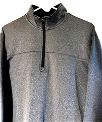Men’s Med 1/4 zip Pullover Shirt Sweater Grand Slam Warm Fleece Lined blue micro