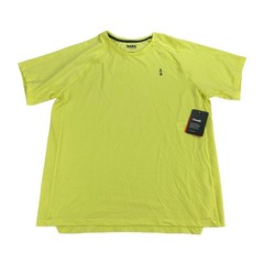 Bass Outdoor Mens Path Performance Logo Short Sleeve Crewneck T-Shirt Yellow L