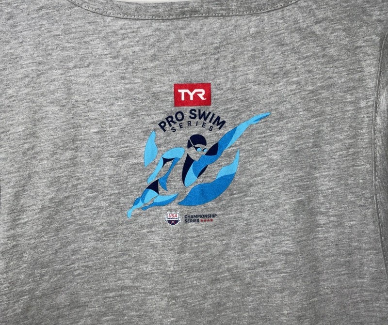 NWT Unisex TYR Pro Swim Series Clovis, CA 2019 Graphic Tank Top - Gray - Medium gallery
