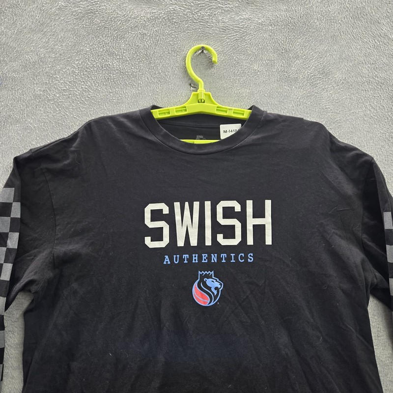 Sacramento Kings Men Shirt XL Black Swiss Authentics Logo Long Sleeve gallery
