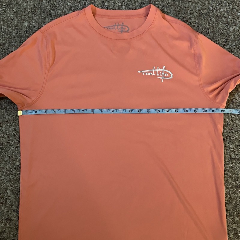 Reel Life Performance Long Sleeve Fishing Shirt Men's Large Orange UV50 Lot Of 2 gallery