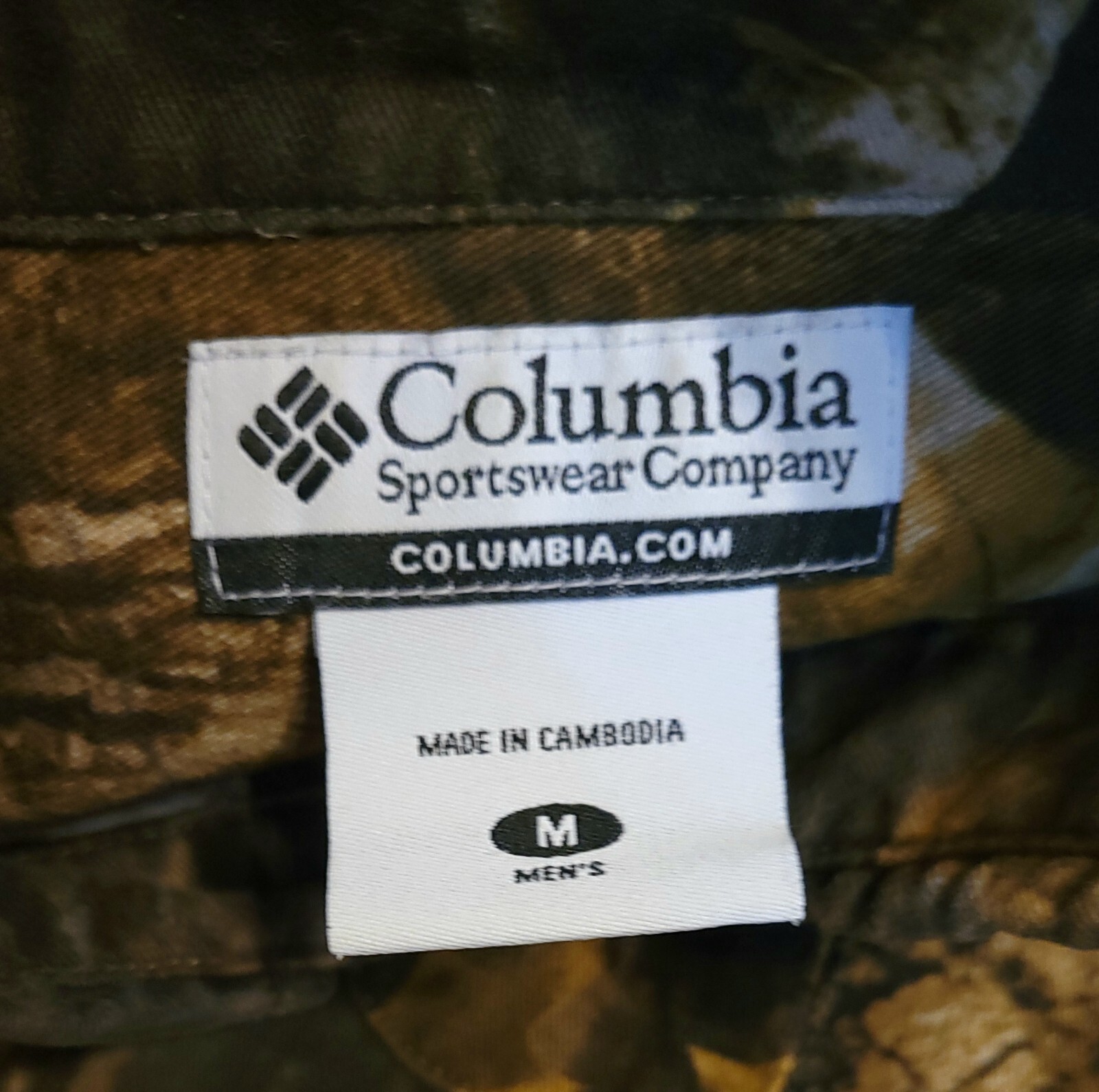 COLUMBIA Timberwolf Hunting Camo Shirt MEDIUM Fishing Long Sleeve Button Down gallery