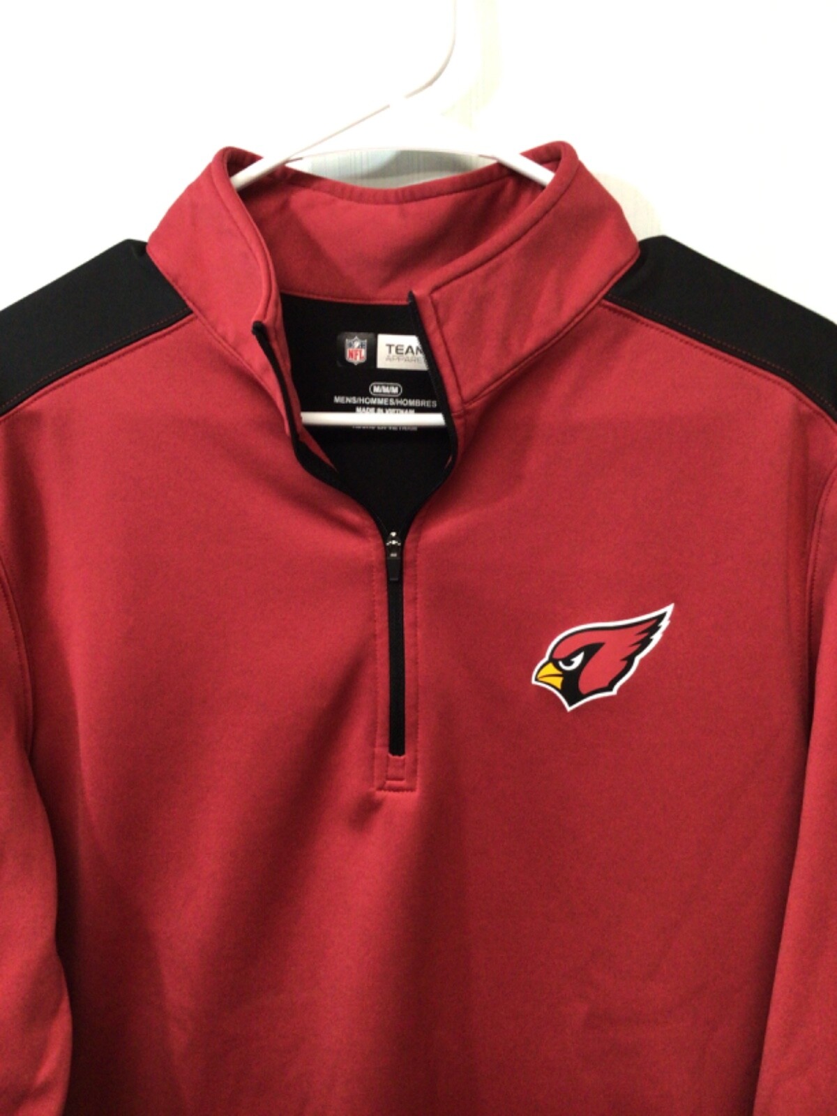 Arizona Cardinals (NFL Teal Apparel) Red M Long Sleeve Polyester 1/4 Zip UA gallery