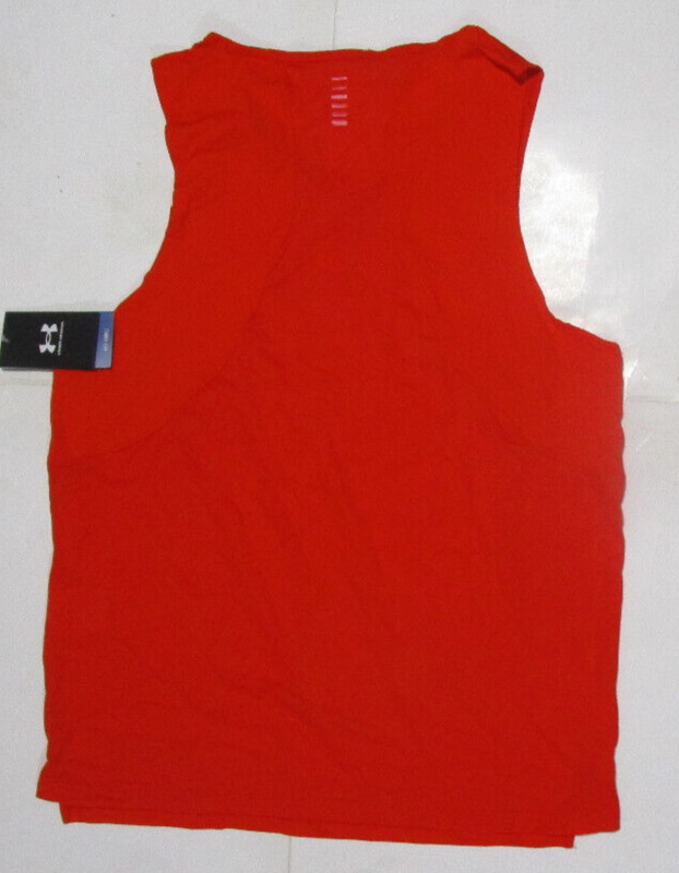 Under Armour Men's Fitted Running Top, New Orange Sport Life Style Sz M $50 gallery