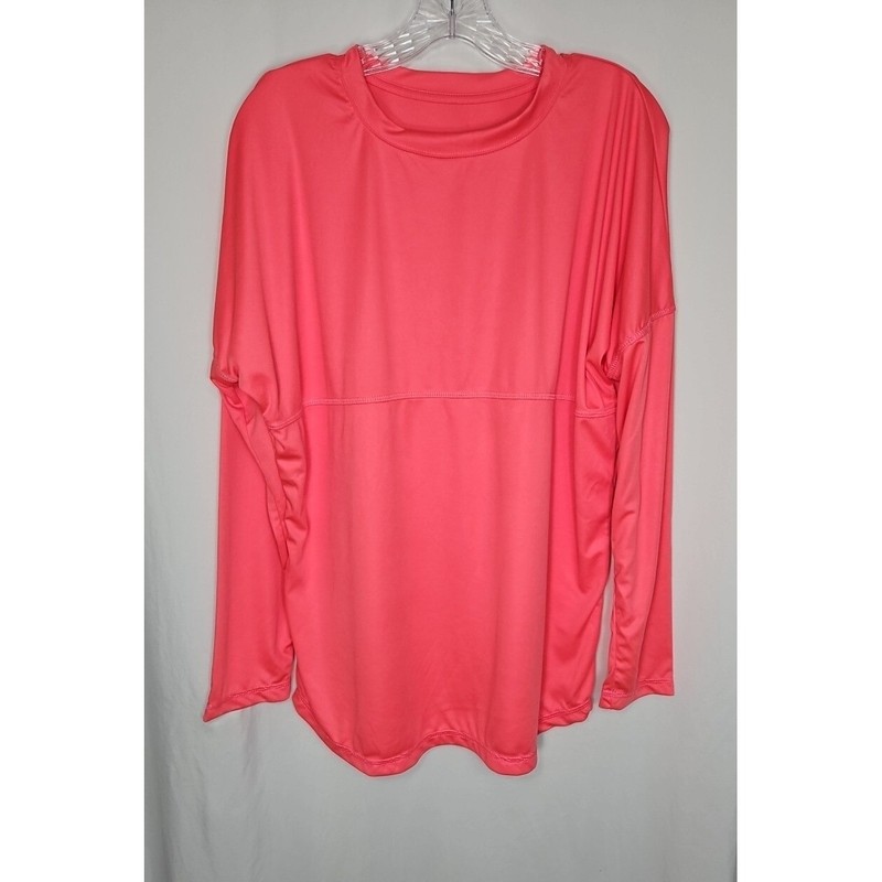 Spirit Jersey Adult Pink Long Sleeve Rashguard Shirt Lot of 2 Size Large - NWOT gallery