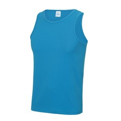 Just Cool Mens Sports Gym Plain Tank / Vest Top (RW687)