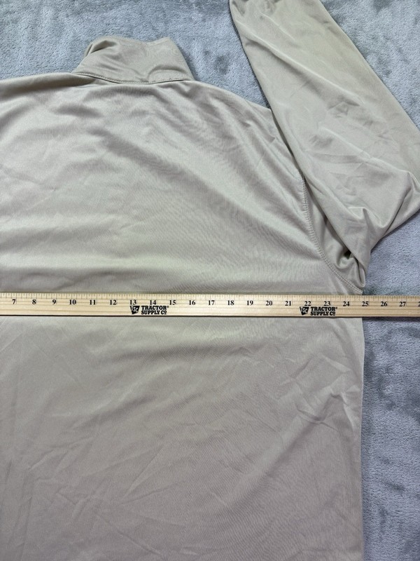 Military Sleeping Shirt Large Beige Long Sleeve Quarter Zip Active Force Apparel gallery