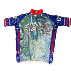 SE Cycling Jersey Full Zip Adult Medium Short Sleeve Bike Road Fiesta Wildflower