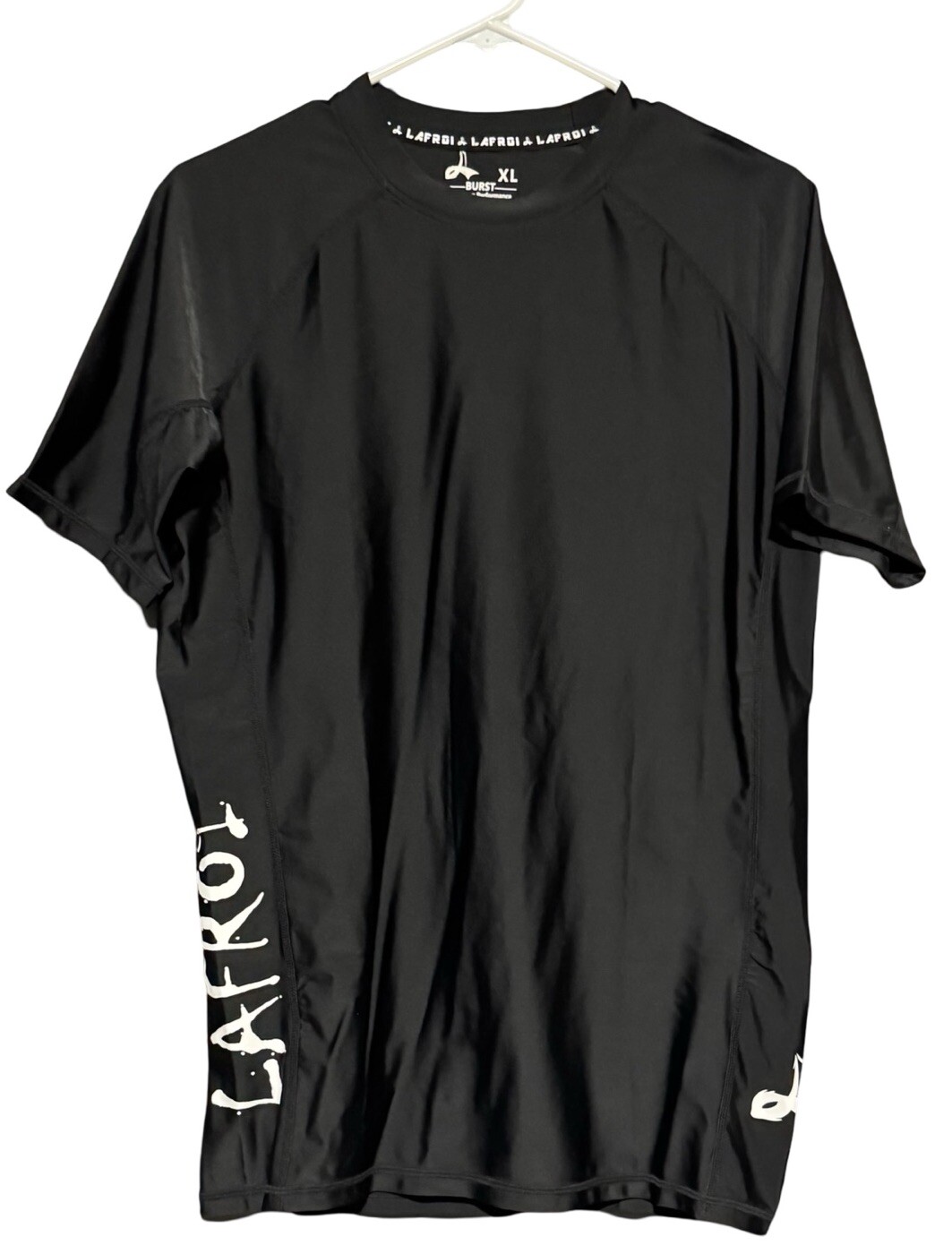 LAFROI Mens Compression Rash Guard Shirt Burst Sz XL Black Outdoor Work Out NEW gallery