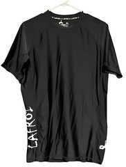 LAFROI Mens Compression Rash Guard Shirt Burst Sz XL Black Outdoor Work Out NEW