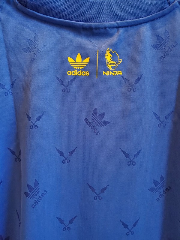 NWT adidas Unisex Adult Originals Ninja Short Sleeve Tee Blue XL GP2318 gallery