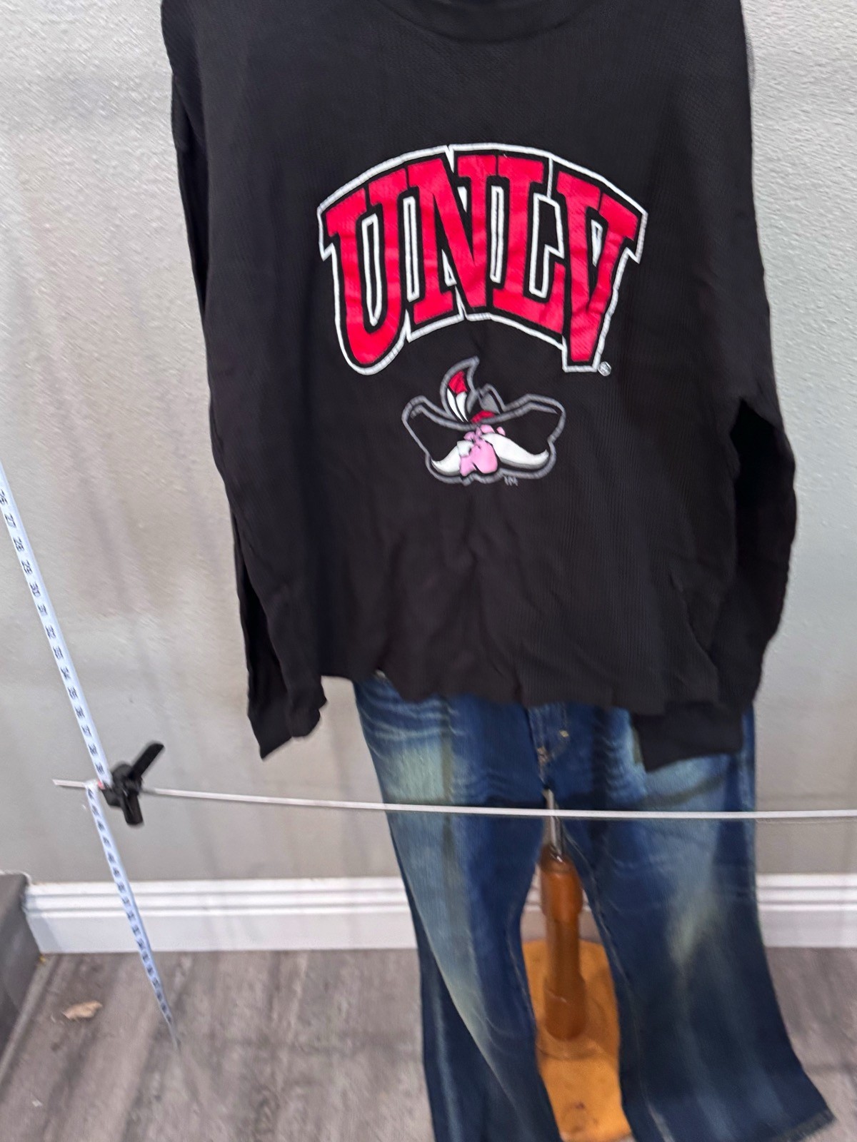 Big Ball UNLV Rebels LONG SLEEVE SHIRT Waffle Large L gallery