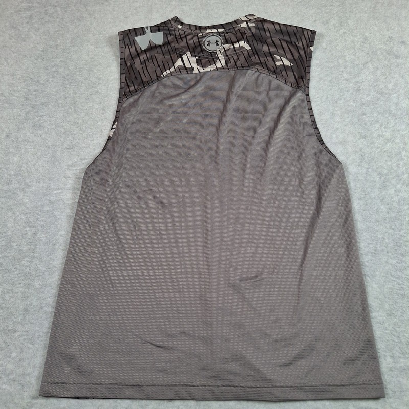 Under Armour Combine Training Shirt Men Medium Heatgear Brown Gray Camo gallery