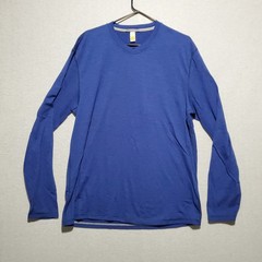 Smartwool Shirt Mens XL Blue Striped Merino150 Baselayer Long Sleeve Lightweight