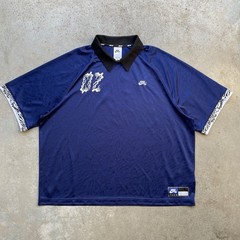 Nike SB Jacquard Skateboard Jersey Navy Oversized Men’s Medium Dri-Fit Pinwheel