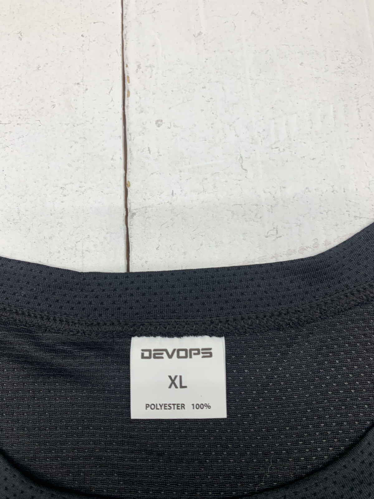 Devops Mens Black Mesh Athletic Tank Size XL gallery