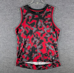 AND1 Basketball Jersey Men’s XL Sleeveless Red & Black Tank Top Graphic Design