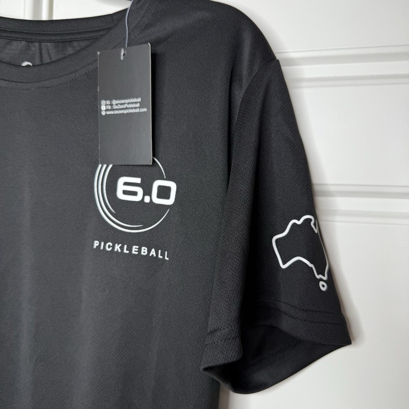Six Zero T-Shirt Men’s Small Black Pickleball Go Next Level Performance 6.0 NEW gallery
