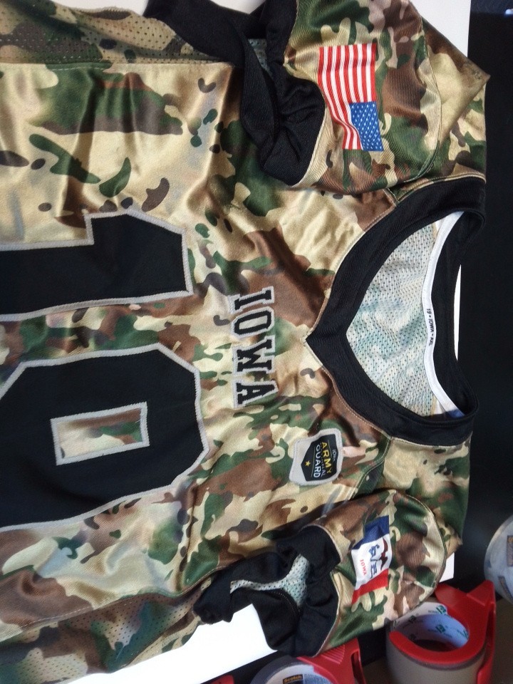 ARMY NATIONAL GUARD SPORTS JERSEY. TEAM IOWA # 19 ADULT SIZE X-LARGE gallery