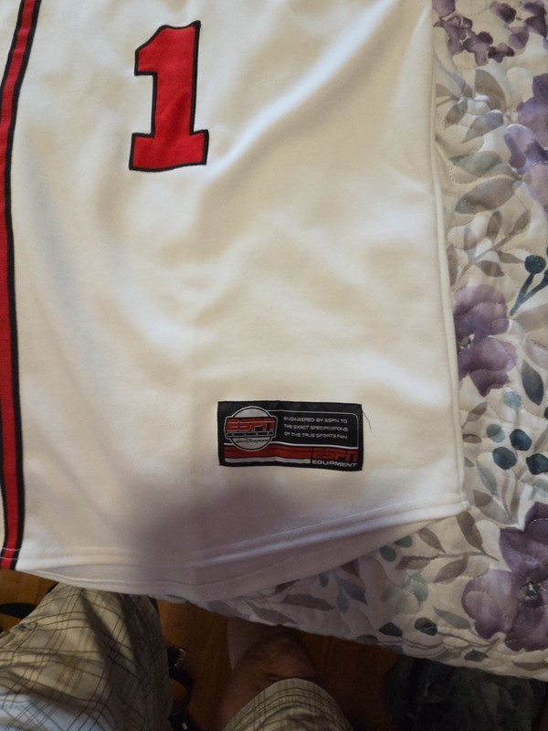 ESPN Baseball Tonight Front Button Jersey #1 Size XL Vintage MLB Disney New gallery