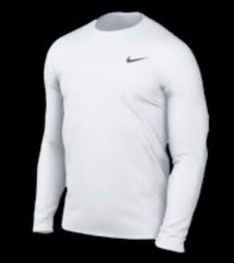 NIKE DRI-FIT LEGEND LONG SLEEVE TEE WHITE DV7298-100 Men’s Size Medium – NWT