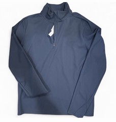 Brady Brand TechTrack Quarter Zip Pullover Navy Blue Athletic Performance Sz S