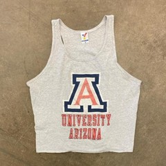 Vintage 90s University of Arizona Wildcats Tank Top Artex College UOFA Size XL
