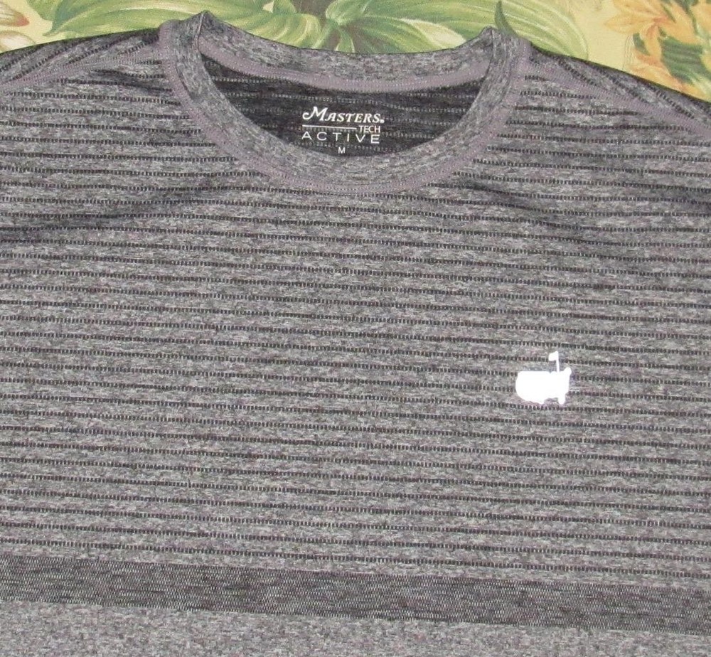 MASTERS ACTIVE Grey Short Sleeve Performance T Shirt Medium