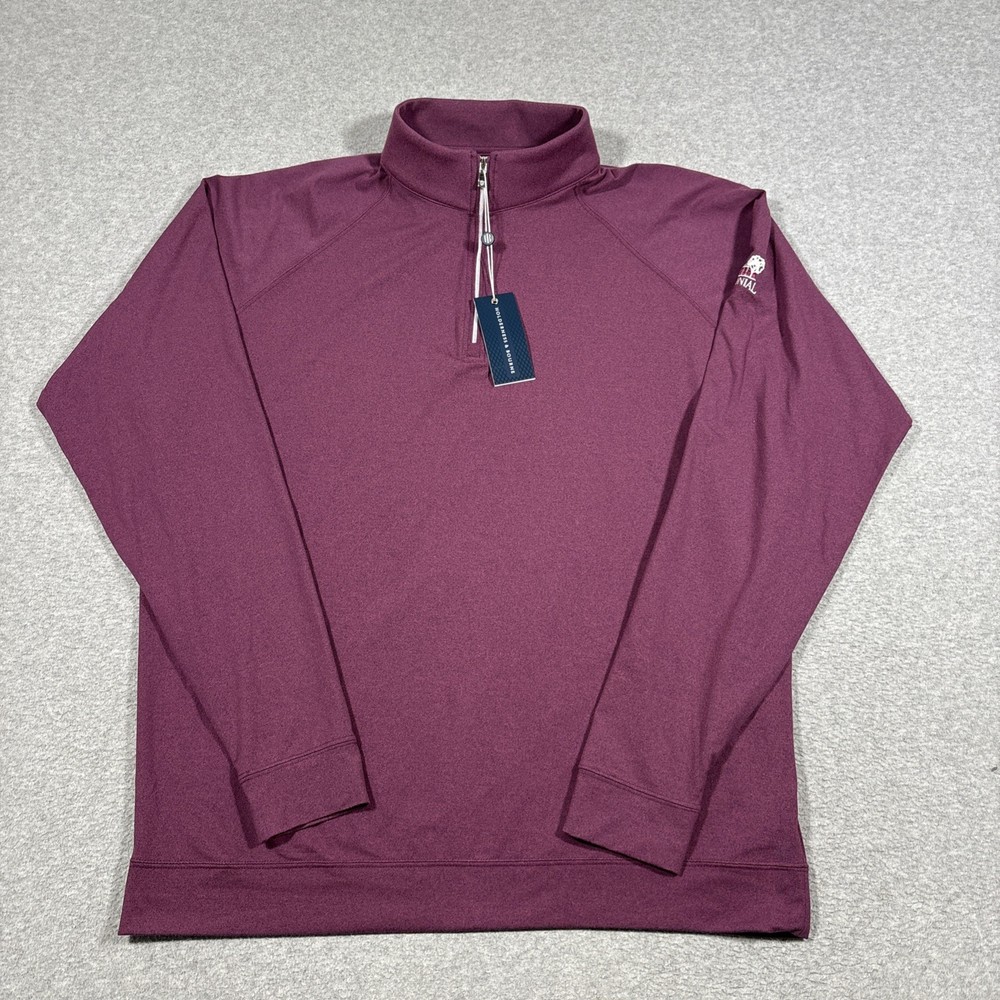 Holderness & Bourne Pullover Mens Sz L The Westland 1/4 Zip *Colonial Logo