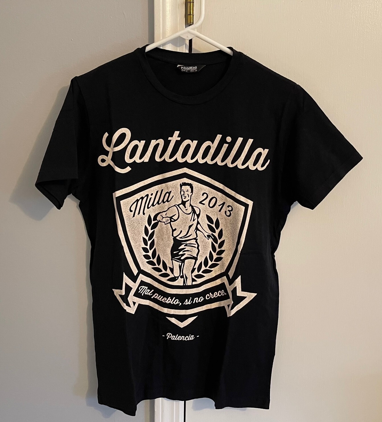 2013 Lantadilla Spain Running Marathon Race Black Graphic T-Shirt Sz EUR Medium gallery