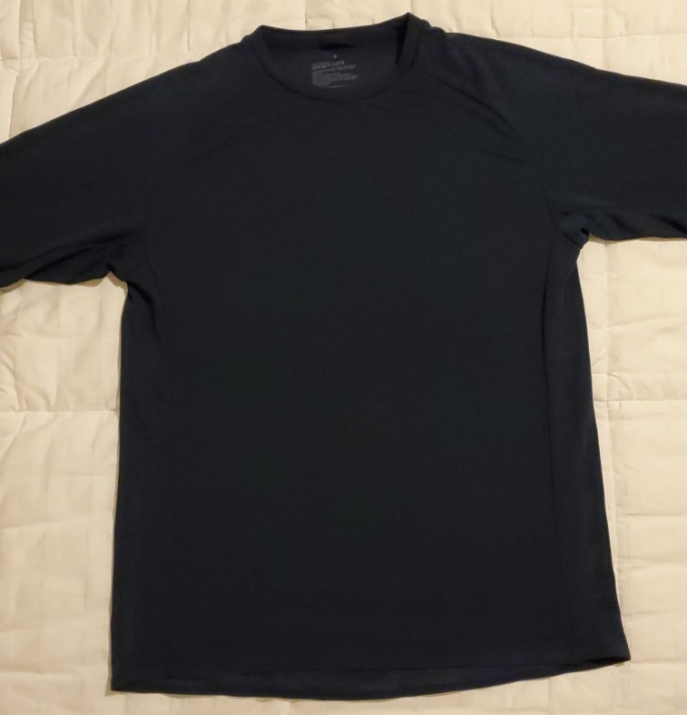 MUJI Activewear Men's Lightweight Dark Navy Blue T-Shirt Size Small gallery
