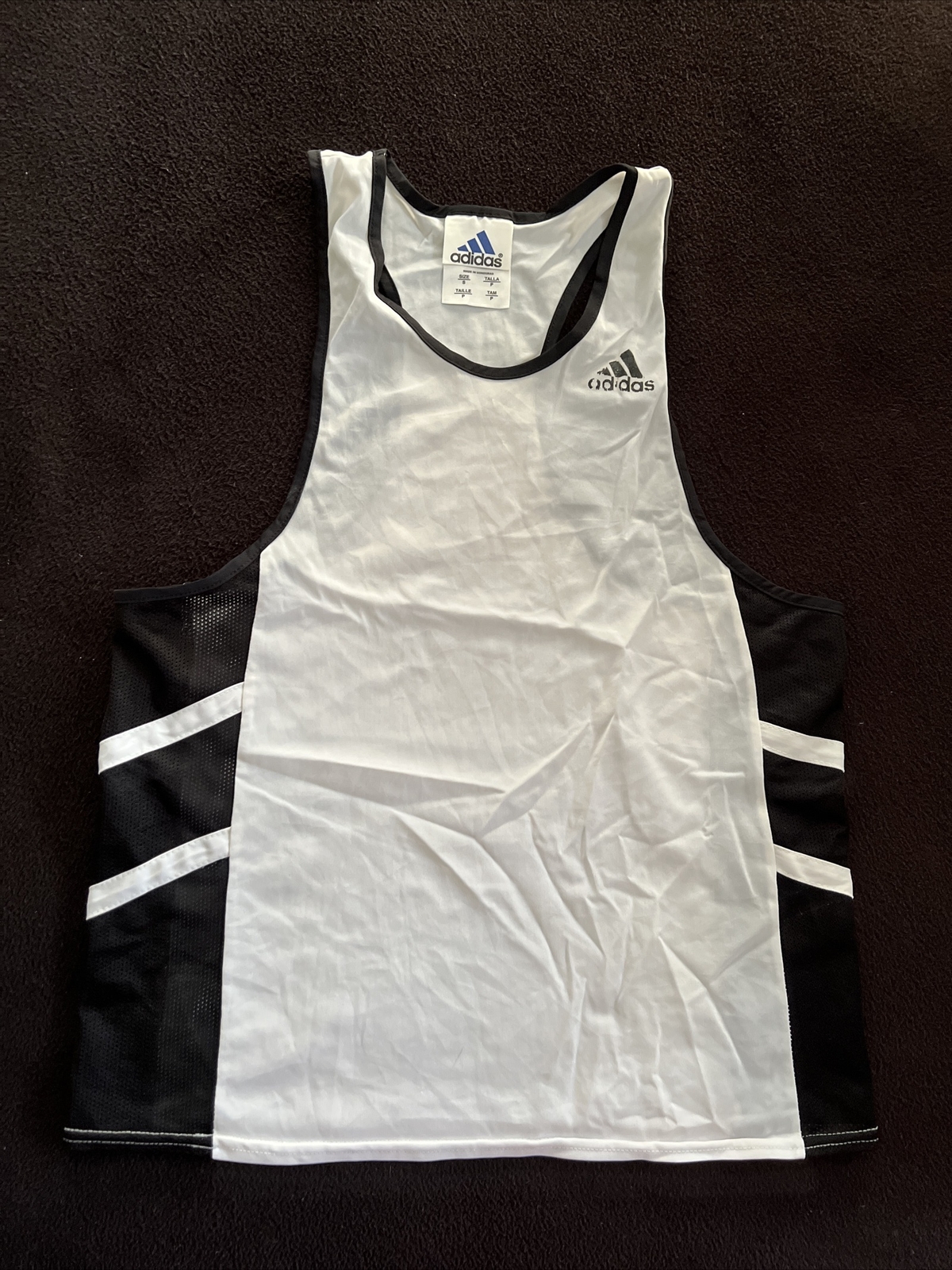 Adidas Men's Retro Fitted Nylon Running Track & Field Tank Top Size Small Rare! gallery