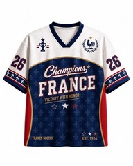 Custom France Champion Mesh Jersey, France Soccer Jersey, Football Jersey Unisex