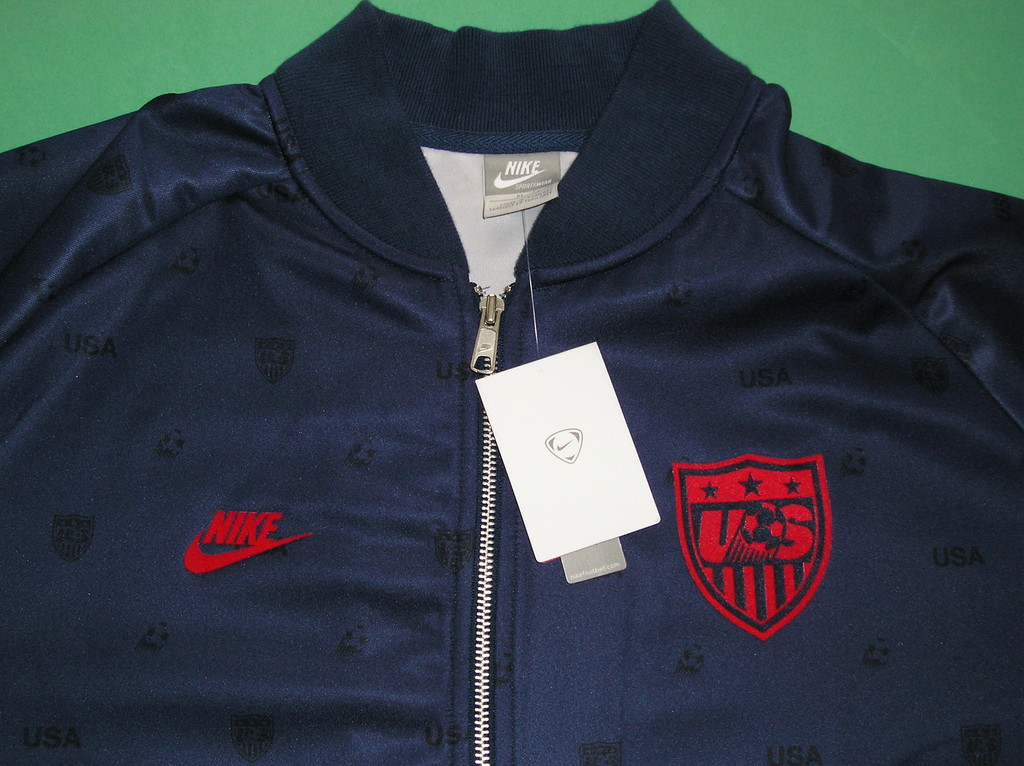 Nike USA PRINTED US Soccer Track sweat shirt jersey Jacket Top~Mens size XL RARE gallery