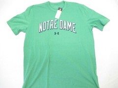 *NWT* OFFICIALLY LICENSED UNDER ARMOUR “NOTRE DAME” COTTON BLEND TEE. LARGE