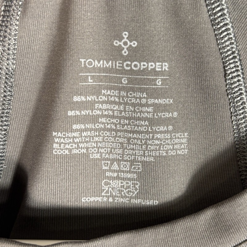 Tommie Copper Shoulder Centric Support Shirt Compression Paneling Gray Sz L gallery