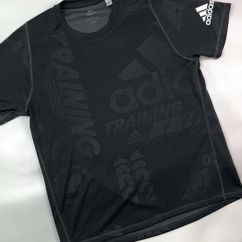 Adidas Dark Gray Freelift Training Climalite Athletic T-Shirt Performance Mens L gallery