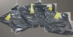 Mens Black Athletic Performance Sweat Shirts Small Long Sleeved NWT (Lot of 5)